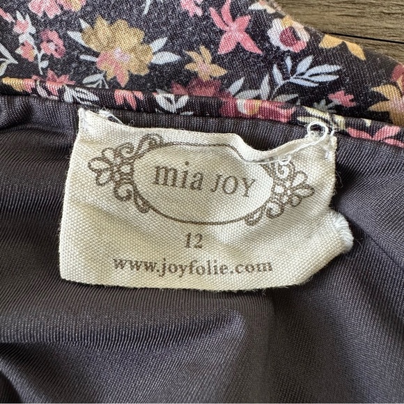 Mia Joy Girls size 12 Floral Print One Piece Ruffle Swimsuit Swim Tie Back - Picture 5 of 5